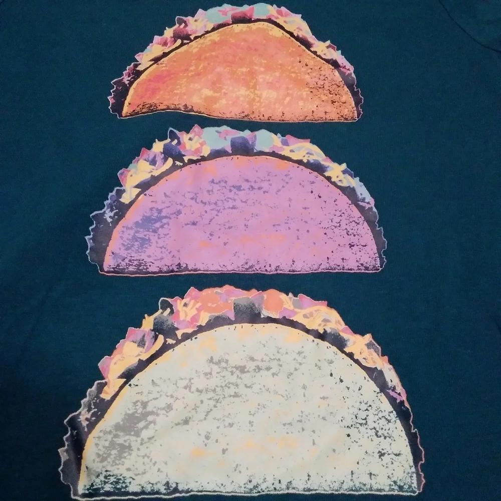 Old Navy Taco Tshirt Girl's Large 10/12 EXCELLENT